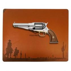 PIETTA 1858 Remington Sheriff Inox CAL.44 - RGSSH44 + Tapis Pietta Cuir - Destock'Poudre Noir