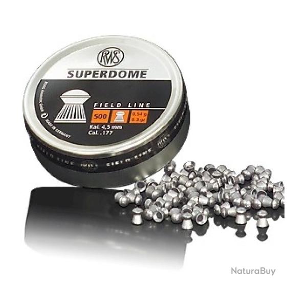 Plombs RWS superdome cal.4,5 0.54g 8.3gr par 500