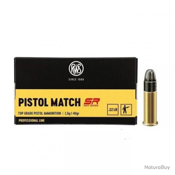 Balles RWS Pistol Match SR - Cal. 22LR - 22LR / Par 1 / 40