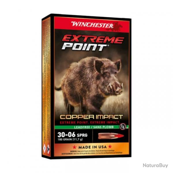 Balles Winchester Extreme Point Lead Free - Cal. 30-06 Sprg - 180 gr / Par 1