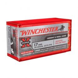 Balles Winchester Super-X - Cal. 17HMR - 17 HMR / 17 / Par 1