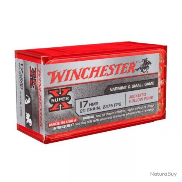 Balles Winchester Super-X - Cal. 17HMR - 17 HMR / 17 / Par 1