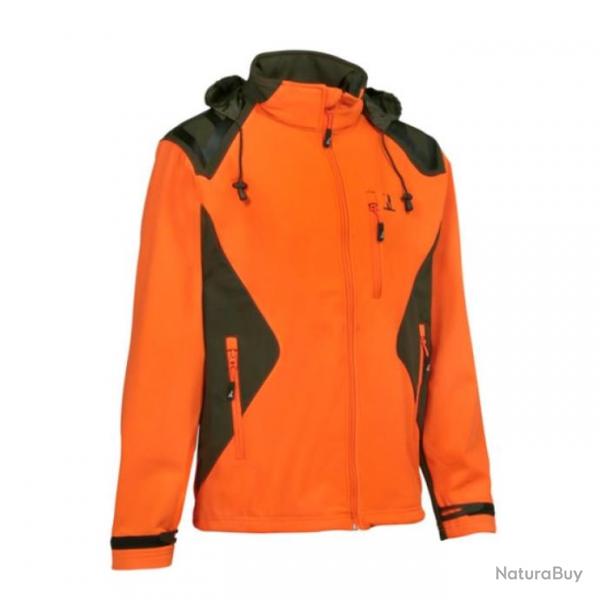 Blouson Softshell Percussion Kaki Orange - Orange / 3XL