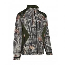 Veste de chasse Softshell Percussion - Camo Roseaux / S