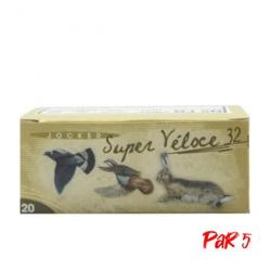 Boîte de 10 Cartouches Super Veloce 32 BJ - Cal. 20/70/16 - 2 NI / Par 5