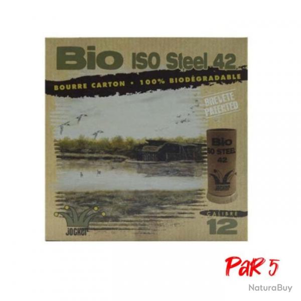 Boite de 25 Cartouches Jocker Bio ISO Steel 42 BJ - Cal. 12/70/25 - 6 AC / Par 5