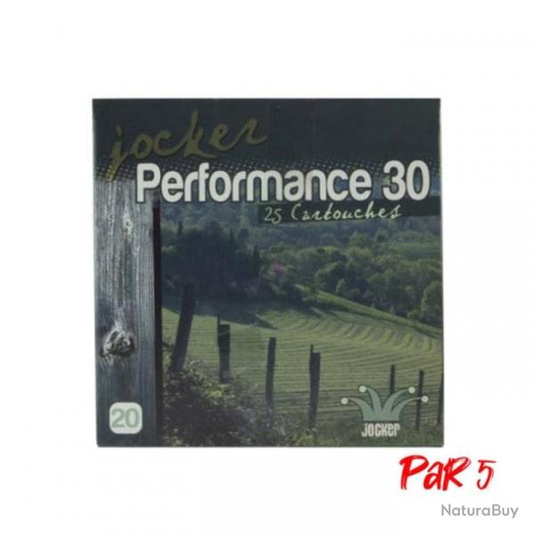 Bote de 25 Cartouches Jocker Performance 30 BJ - Cal. 20/70/16 - 9 / Par 5