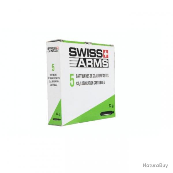 Cartouches CO Swiss Arms avec silicone /C72 - Par 5