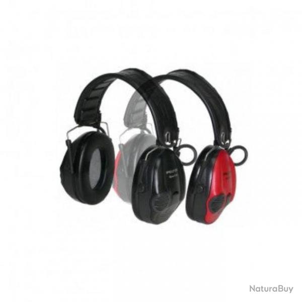 Casque anti-bruit lectronique Peltor SportTac Noir/Rouge - Noir/Rouge