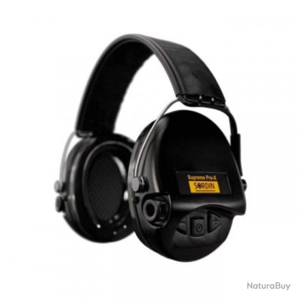 Casque Sordin Supreme Pro X cuir Noir - Noir