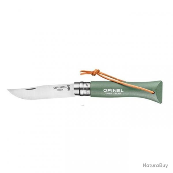 Couteau Opinel Baroudeur N06 Inox - Lame 70mm - Sauge
