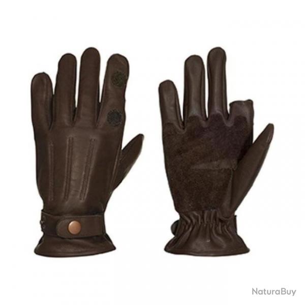 Gants de chasse Percussion Cuir - S / Marron