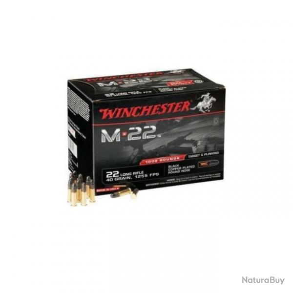 Munitions Winchester M22 Black Lead Round Nose - Cal.22LR - 22LR / 40 / Par 1