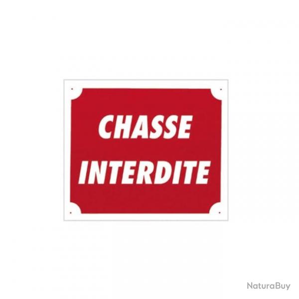 Panneaux Aluminium Europarm " Chasse interdite " 30 x 25 cm