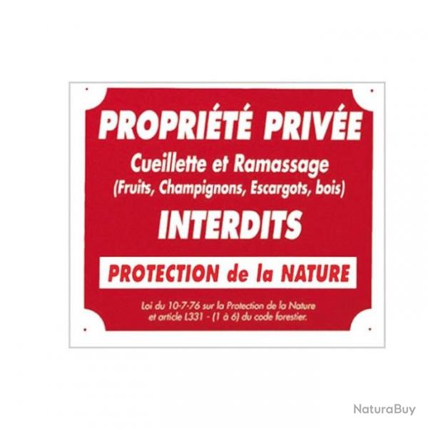 Panneaux Aluminium Europarm " Proprit prive cueillette .. " 30 x 2