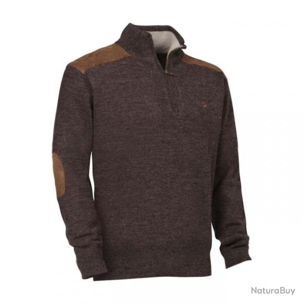 Pull de chasse col zipp Verney Carron Fox - M / Marron