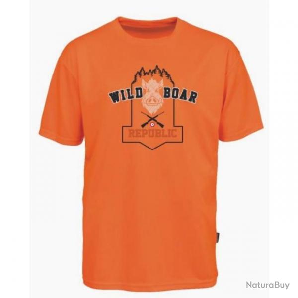 T shirt Percussion Sanglier Orange S Orange