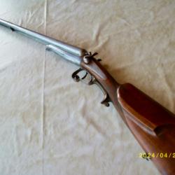 Fusil Juxtaposé Belge Manuf. de Liège P.C. calibre 16/65, poudre noire, XIXe