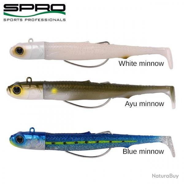 DESTOCKAGE ! Leurre souple SPRO Gutsbait Salt 8cm 7gr White minnow