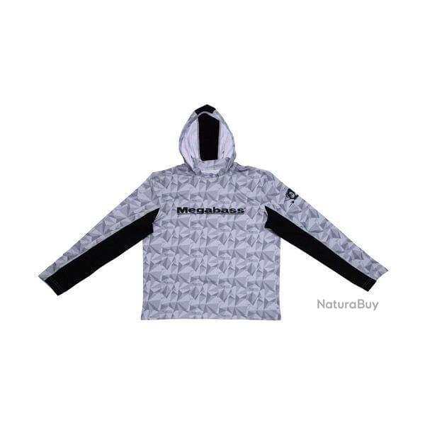 Sweat Game Hoodie White - MEGABASS L