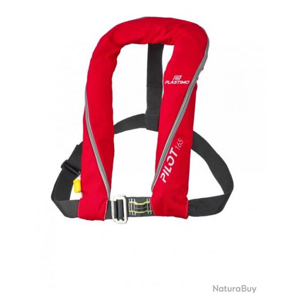 Nouveau gilet de sauvetage PILOT 165 rouge avec harnais - PLASTIMO Automatique