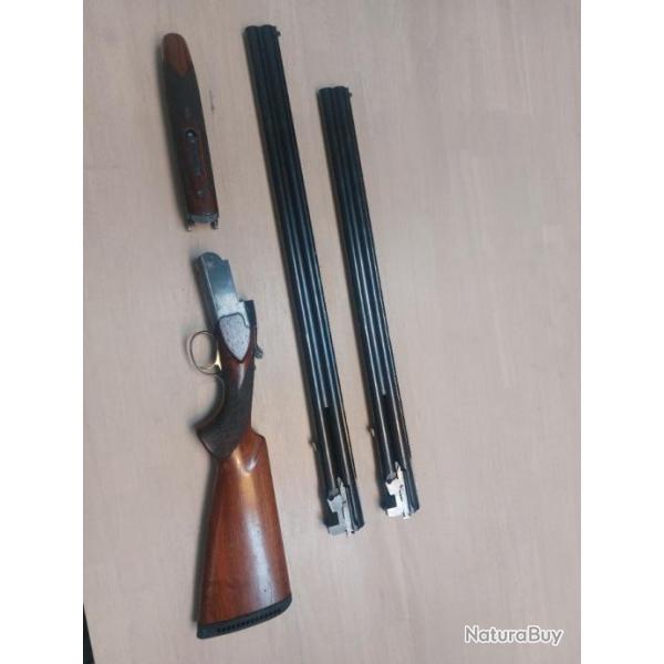 Fusil de chasse falcor 980 12/70 avec 2 canons lisse