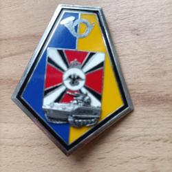 1° GC : insigne métallique du 1° groupe de chasseurs Y. Delsart Matriculé N° 436