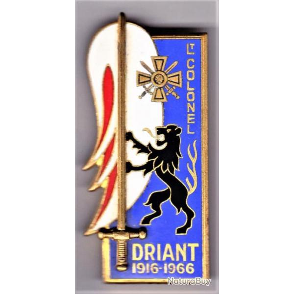 Driant. Lieutenant-Colonel. ESM. mail grand feu, au dos "24 juillet 1966". Drago.