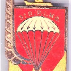 3° RPIMa. 3° Régiment Parachutiste d'Infanterie de Marine. émail grand feu. D.445. 1 boléro oblong.