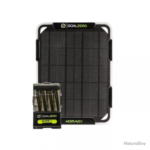 Batterie portative Goal Zro Guide 12 + Panneau solaire Nomad 5 / Kit - Noir