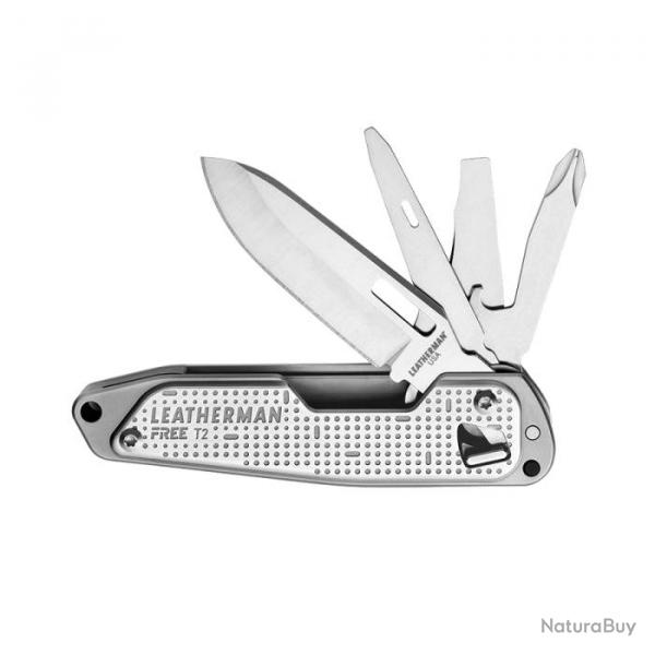 Couteau multifonctions Leatherman Free T2 - Gris