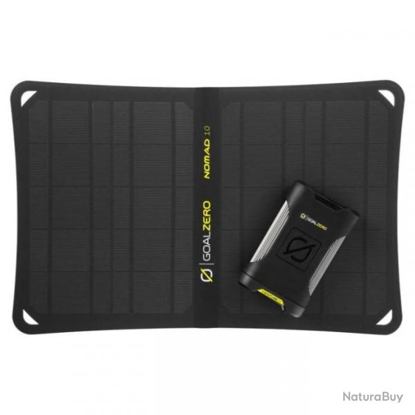 Pack batterie portative Goal Zro Venture 35 + panneau solaire Nomad 10 - Noir