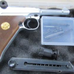Pistolet auto Luger P08 8mmK alarme starter ERMA quasi neuf parfait reconstitution vitrine US Army