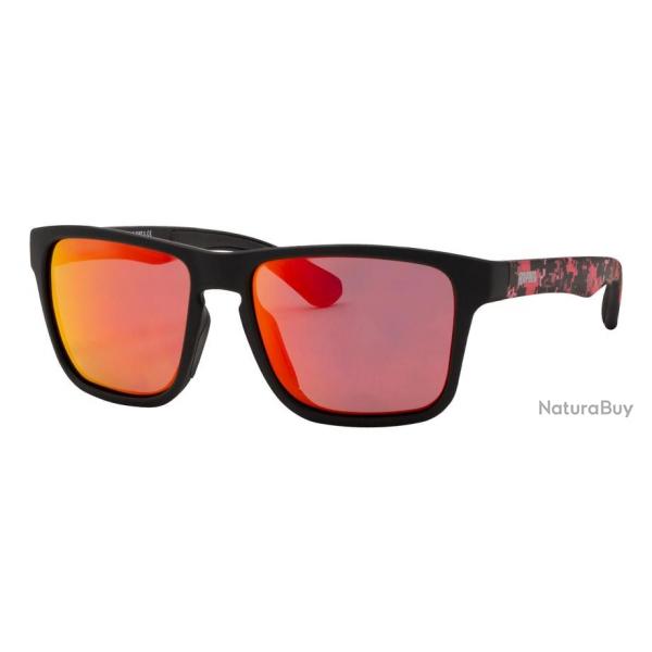 Lunettes Polarisantes Rapala Urban Visor Gear Noir Mate et Rouge Camo / Rouge Miroir