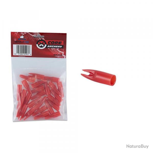 Lot de 25 encoches Overfit Core 7 mm Rouge