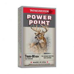 Balles Winchester Power Point - Cal. 7 mm-08 Rem - 140 gr / Par 1