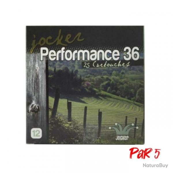 Boite de 25 Cartouches Jocker Performance 36 BJ - Cal. 12/70/25 - 5 / Par 5