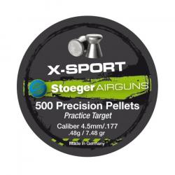 Boite de plombs Stoeger X-sport Tête plate 0.48 g - Cal. 4.5 - Par 1