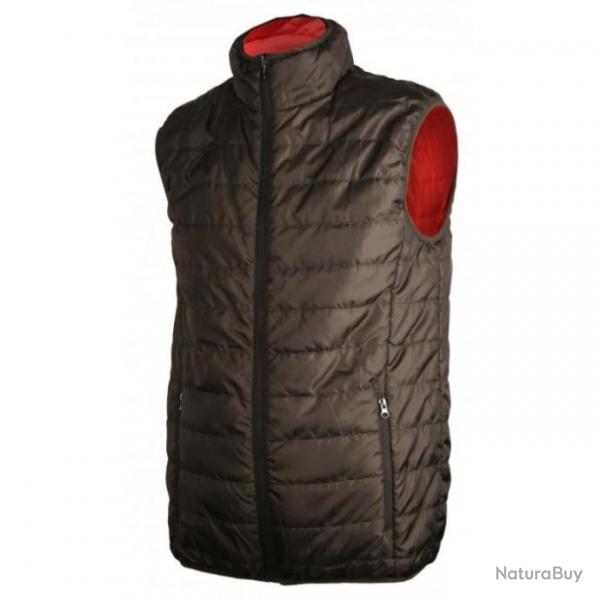 Gilet matelass Somlys Out-fit Rversible - Fin de srie - Marron / Rouge / XL