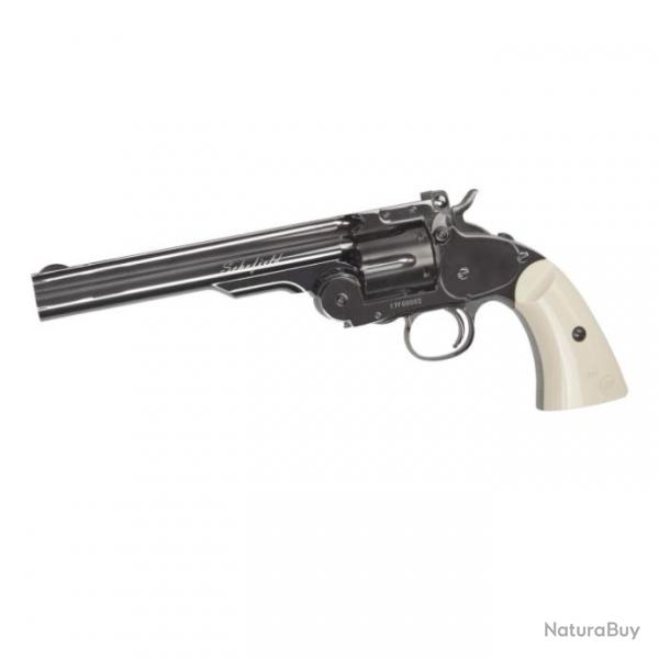 Revolver ASG Schofield 6" Co2-Plombs et BB'S GNB - Gris poigne Ivoire