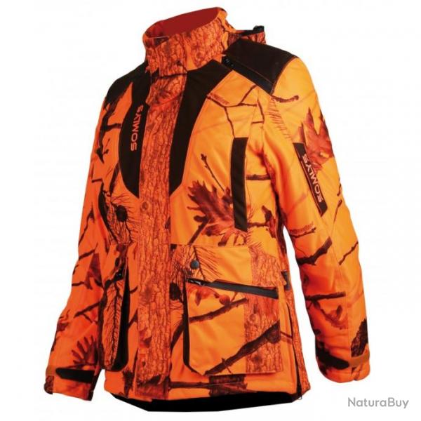 Veste femme Somlys matelasse  camo orange 471LADY - XL