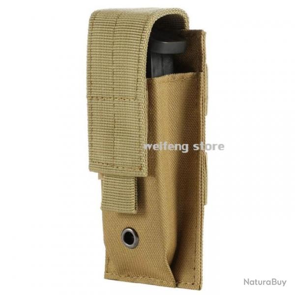 Pochette Simple Molle Chargeur/Lampe/Couteau TAN - LIVRAISON GRATUITE !!