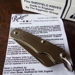 couteau pliant anglais joseph rodgers ( shefffield england )   (# armée anglaise / jack knife / ...)