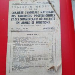 bulletin mensuel de la chambre syndicale des armuriers 1967