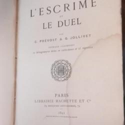 L'escrime et le duel de C. Prévost et Jollivet de 1891