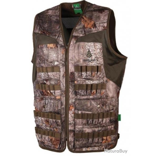 Gilet de chasse multitubes camo forest TREELAND-XL