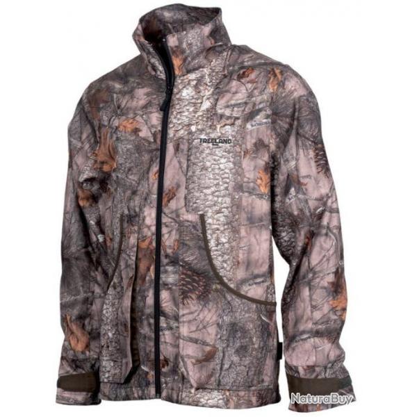 Veste ouverture de chasse camouflage fort TREELAND