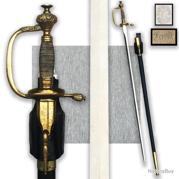 RARISSIME & TRES BELLE PE / SABRE PRUSSIEN, XIX, KAISER, CARL EICKHORN SOLINGEN, ORIGINAL