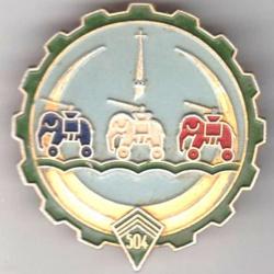 GT 504. 504° Groupe de Transport. Éléphants tricolores. Alu, peint. Cerca 1945. A.Augis St-Barthélém