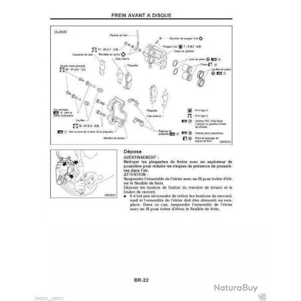 NISSAN NAVARA D22 Revue Technique Manuel atelier